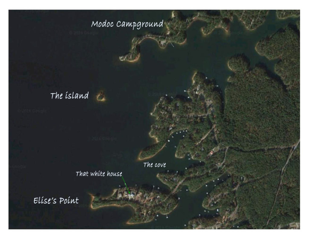 This image shows the locations of many of the photos on a google map.