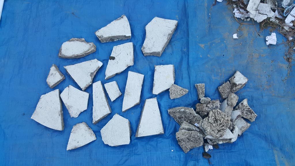 concrete fragments