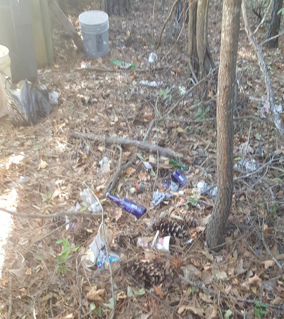 Beer litter, Augusta, Georgia
