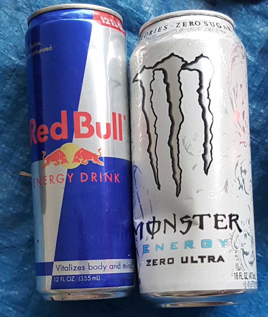 Monster drink, Red Bull, Litter, Augusta, Georgia
