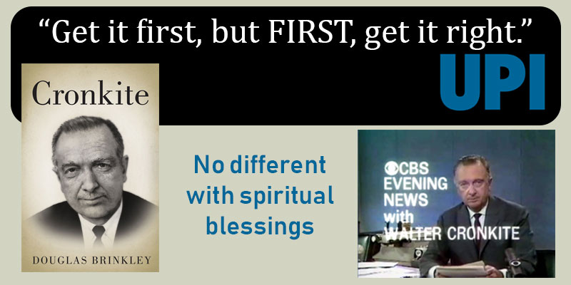 The great advantage of knowing spiritual blessings.